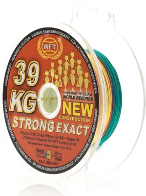 Produktbild von WFT Schnur KG Strong Exact Multicolor 39KG, 420m/0,25mm nicht aktiv schalten