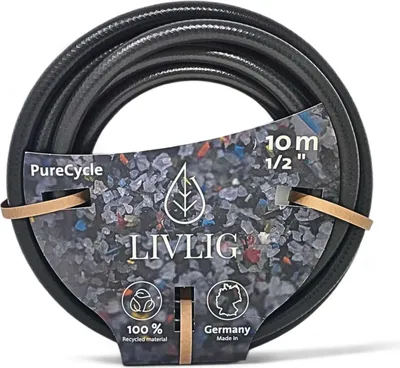 Image de Tuyau d'arrosage recyclé - Durable - 10 mètres - Noir - Matériau recyclé