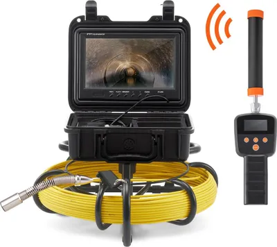Produktbild von Kanalinspektionskamera mit 512-Hz-Sonde, 9-Zoll-Bildschirm (720p), 165 ft