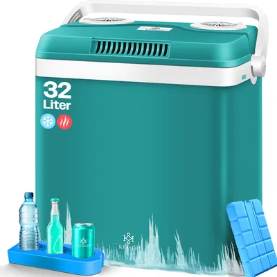 Produktbild von KESSER® 32 L Kühlbox 12V, 230V Stecker, Mini-Kühlschrank, Thermoelektrische Warmhaltebox