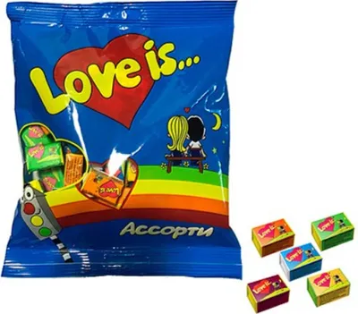 Produktbild von Kaugummi LOVE IS Assorti wkusow Swetofor 210g/50St