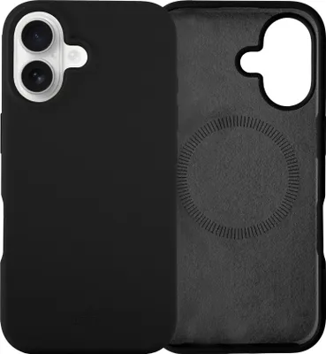 Produktbild von Shockproof silicone case MagSafe Black - iPhone 16