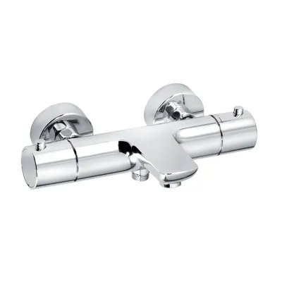 Produktbild von KLUDI OBJEKTA Thermostat Wannenfüll- und Brausearmatur, Wandmontage, Temperaturwahlgriff, chrom, 352010538