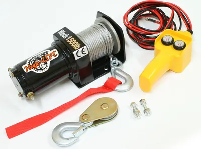 Produktbild von Varan Motors - var-p1500-1 12V SEILWINDE ATV QUAD FORST OFFROAD WINDE KABELFERNBEDIENUNG 680/1360KG WINDE