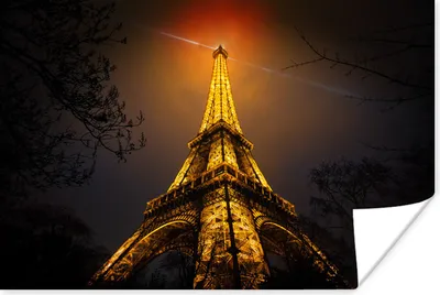 Produktbild von MuchoWow® Poster Eiffelturm - Paris - Himmel 90x60 cm - Schlafzimmer
