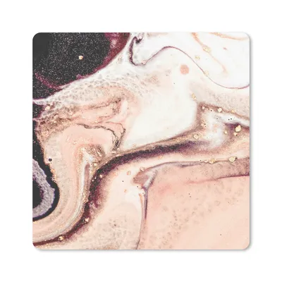 Produktbild von MuchoWow® Mauspad Mousepad Stein - Marmor - Edelstein - Abstrakt - Natur - Rosa 30x30 cm - Mousepads - Maus Mat - Pad - Mausunterlage - Gaming