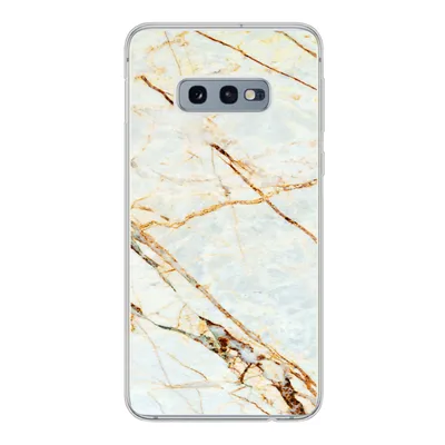 Produktbild von MuchoWow® Handyhülle Schutzhülle Hülle für Samsung Galaxy S10e Marmor - Gold - Luxus Silikon Softcase Handy Hülle - Handy - Geburtstag Teenager