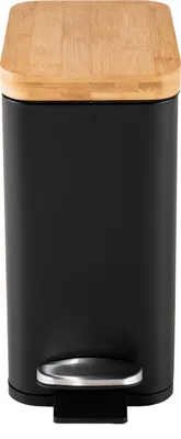 Produktbild von Pedalmülleimer Modern 5 Liter Schwarz Natur