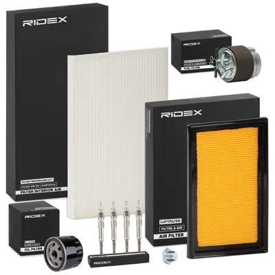 Produktbild von RIDEX Inspektionspaket Filterset für NISSAN Qashqai / Qashqai +2 I (J10, NJ10)