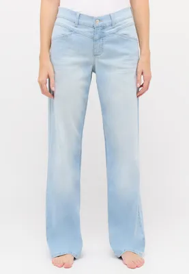 Produktbild von angels Liz Modern Jeans Relaxed Fit mit weitem Bein aus leichtem Material