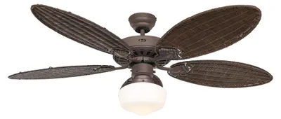 Obrázok produktu pre Stropný ventilátor Classic Royal 132 cm Hnedý antický Ratanové antické lopatky s osvetlením