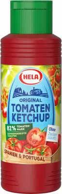 Obrázek produktu pro Hela Originální rajčatový kečup bez přidaného cukru Láhev 300 ml