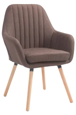 Image de Chaise Florian Tissu Natura brun