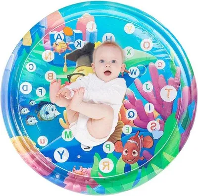Produktbild von Famanu Wasserspielmatte - Aufblasbar, kompakt und leicht - 105 cm - Ozeanisches Thema