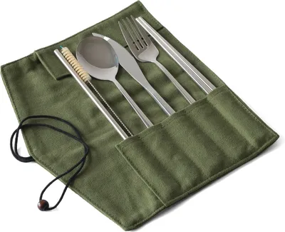 Produktbild von ECO Brotbox - ECO Besteckset Outdoor grün