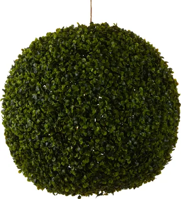 Produktbild von Mica Decorations Buchsbaumkugel Kunstpflanze für den Außenbereich hängend - Ø45 cm - Grün