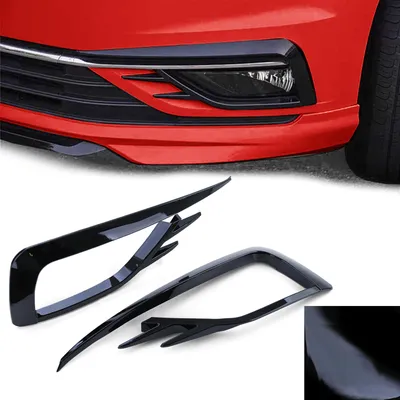 Produktbild von Nebelscheinwerfer Rahmen Gitter Schwarz Glanz für VW Golf 7 VII Facelift 17-20