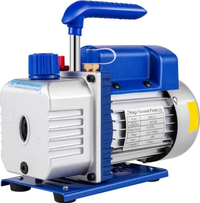 Obrázek produktu pro Rotační vývěva 9 Cfm 1HP - Nástroj pro klimatizační systémy s dvoustupňovým manometrem tlaku chladiva - Multifunkční vývěva