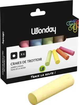 Produktbild von Wonday Straßenmalkreide 6er Kartonetui