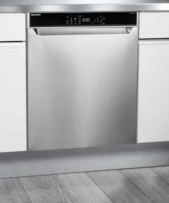 Produktbild von Sharp QW-NA3YU42AI-CH, Voll integriert, Standardgröße (60 cm), Edelstahl, LED, kalt, 3 Korb/Körbe