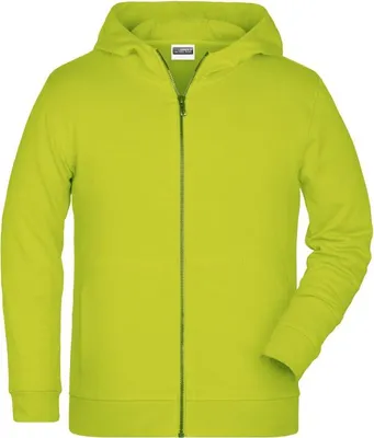 Produktbild von Sweat-Jacke mit Kapuze und Reißverschluss acid-yellow, Gr. XS