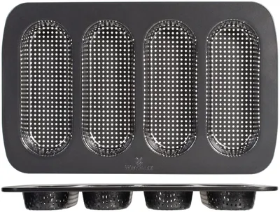 Zdjęcie produktu dla WESTMARK Mini-Baguetteblech 4 Nester 1 Stck. 105673 (EKB)