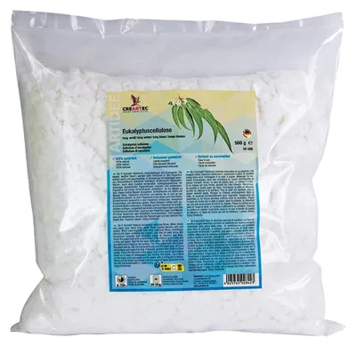 Produktbild von Eukalyptuscellulose, lang, Weiß, 500 g