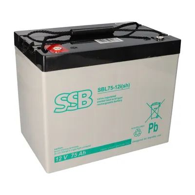 Zdjęcie produktu dla Akumulator AGM SSB SBL75-12i(sh), 12V, 75Ah, złącze śrubowe M6