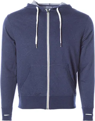 Produktbild von Independent PRM90HTZ | Damen Midweight French Terry Zip Hood - Farbe: Navy Heather - Größe: L