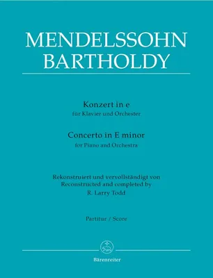 Produktbild von ISBN Konzert für Klavier und Orchester in e-Moll Partitur, Musik, Noten, Mendelssohn Bartholdy Felix, Bärenreiter, 1 Stück(e)