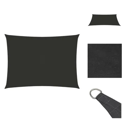 Image de vidaXL Voile d'ombrage Oxford Rectangulaire 2,5x4 m Anthracite - Parasols & Protection solaire