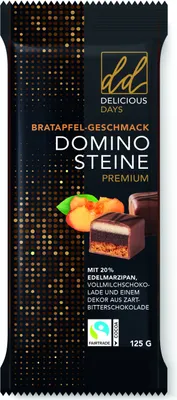 Obrázek produktu pro Schulte Premium Domino Pečené jablko s mlékem a marcipánem 125g