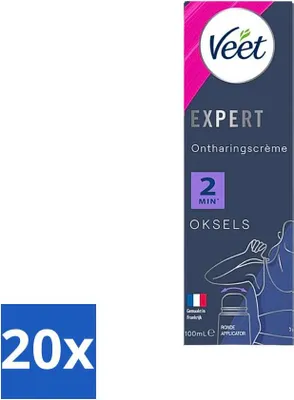 Obrázek produktu pro Veet Expert depilační krém podpaží 100 ml – výhodné balení – 20 kusů