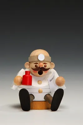 Produktbild von mini sitzend - Arzt (7cm) Räuchermann von Richard Glässer