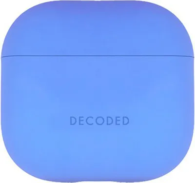 Produktbild von Decoded, Stoßfeste Silikonhülle für AirPods 4 mit LED-Anzeige, Blau