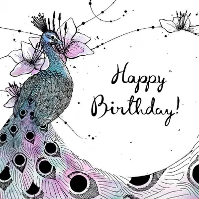 Image de Carte Swarovski CL2502 Paon anniversaire