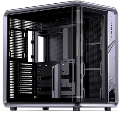 Immagine prodotto di Jonsplus BO400CG - Case per PC Midi-Tower ATX con vetro temperato - grigio canna di fucile - Midi/Minitower