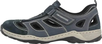 Produktbild von Rieker Herren Klett Halbschuh durchbrochen dunkelblau 47