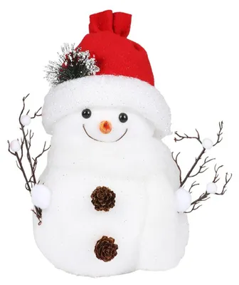 Produktbild von Deko-Schneemann mit Mütze aus Styropor