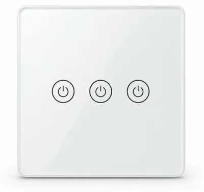 BELIFE TUYA WLAN Smart Wandschalter 3-fach Touch Weiß, KI-generiertes Bild