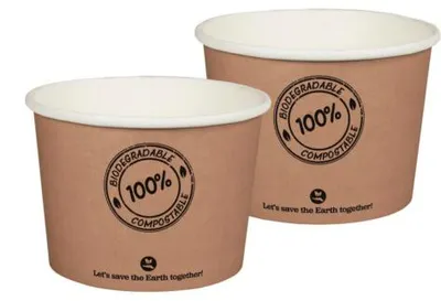 Produktbild von Suppenbecher Pappe 450 ml 25 Stück Packung