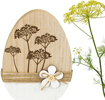 Produktbild von Ostern Dekoration Osterei 20 cm Tischdekoration Holz
