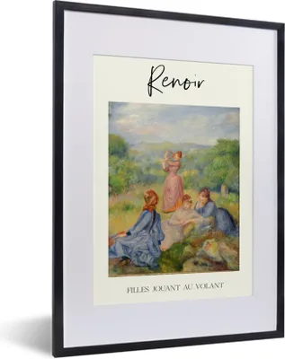 Produktbild von MuchoWow® Gerahmtes Poster Malerei - Renoir - Alte Meister 30x40 cm - Poster mit Schwarzem Bilderrahmen Wandposter Rahmen Foto Bilder - Wandposter Schlafzimmer