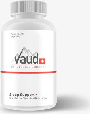 Produktbild von Vaud Sleep Support - Natürliches Schlafmittel - Ashwagandha KSM66, Valerian, L Theanine, Kamille, Gaba und 5HTP - 60 Kapseln
