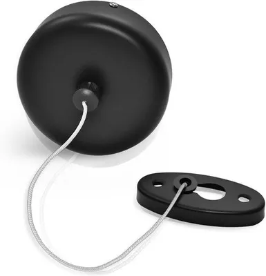 Immagine prodotto di Gancio per doccia in acciaio inossidabile – Montaggio a parete per doccia, bagno e lavabo – Nero