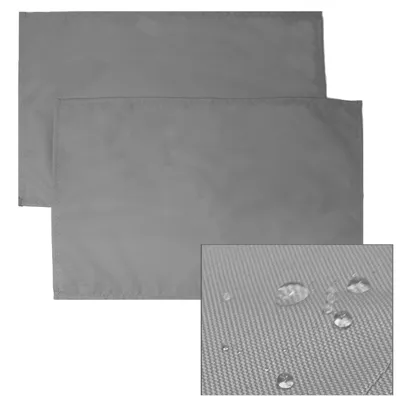 Produktbild von JEMIDI Outdoor Platzdecken Tischset Platzdeckchen Tischunterlage Tischuntersetzer wasserabweisend Platzset 2er Pack Hellgrau