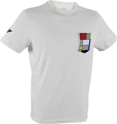 Obrázek produktu pro Tričko s krátkým rukávem Ges La Vie Claire, bílé barvy, velikost XL, pro muže. Bílá barva, velikost XL