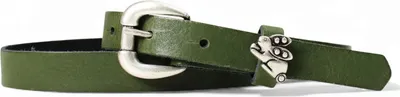Produktbild von FRONHOFER süßer Kindergürtel mit silberner Häschen Niete, plastikfrei, 2 cm schmal