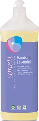 Imagen del producto de Jabón líquido de lavanda, 1 litro.  Relleno de jabón de lavanda