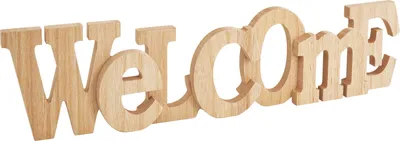 Produktbild von VBS Holz-Schriftzug "Welcome",zum Stellen und Hängen